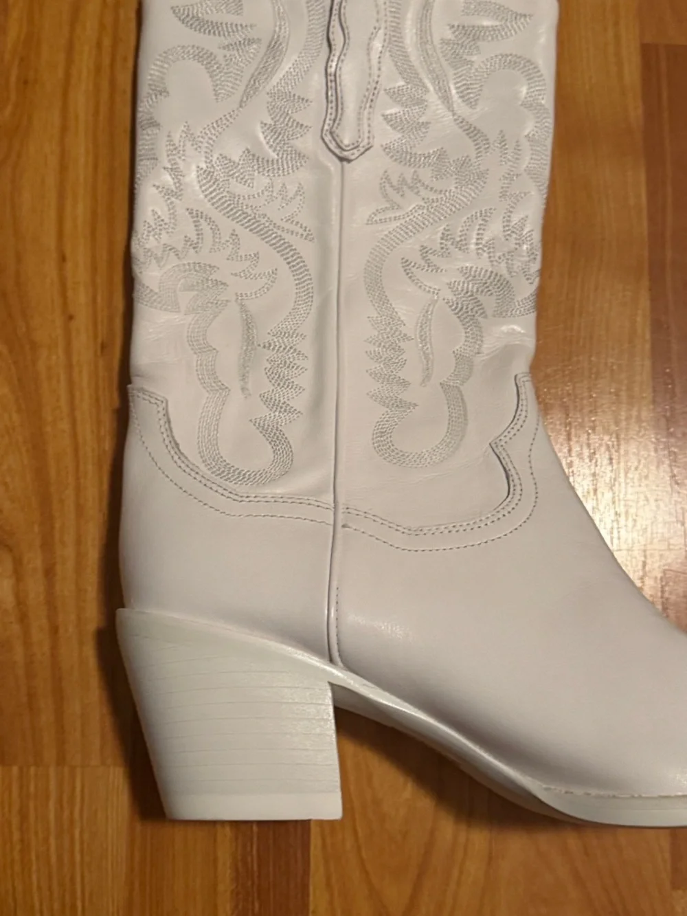 Jeffery Campbell white Dagget cowboy boot size 9 NEW - Picture 5 of 7